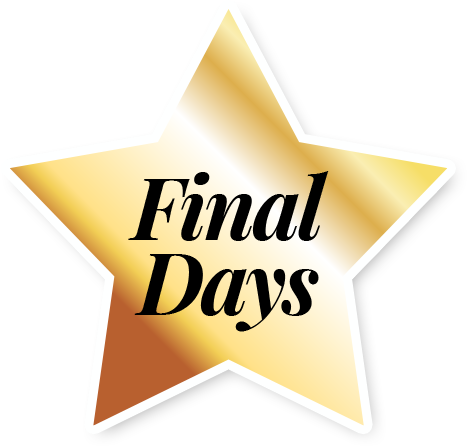 Final Days Sale Star Badge for Las Vegas Pianos Event Promotion