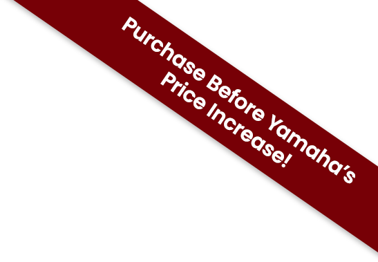Yamaha piano price increase alert banner encouraging timely purchases for premium instruments at Las Vegas Pianos.